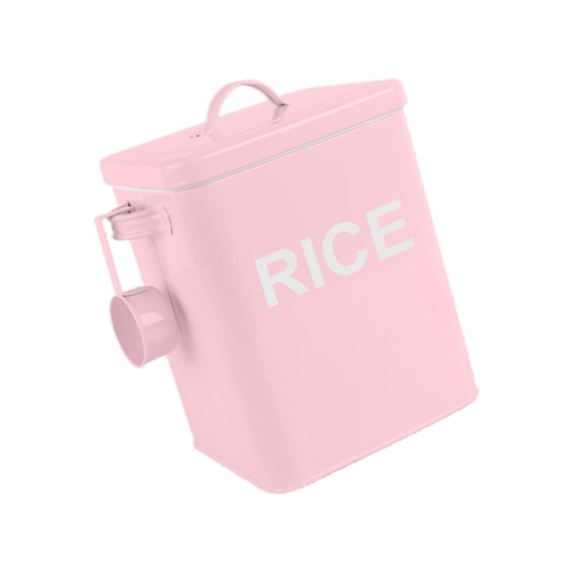 Space Saving Sealed Rice Container Airtight Flour Canister Pet Food Storage Jar with Lid Baking Supplies Organizer