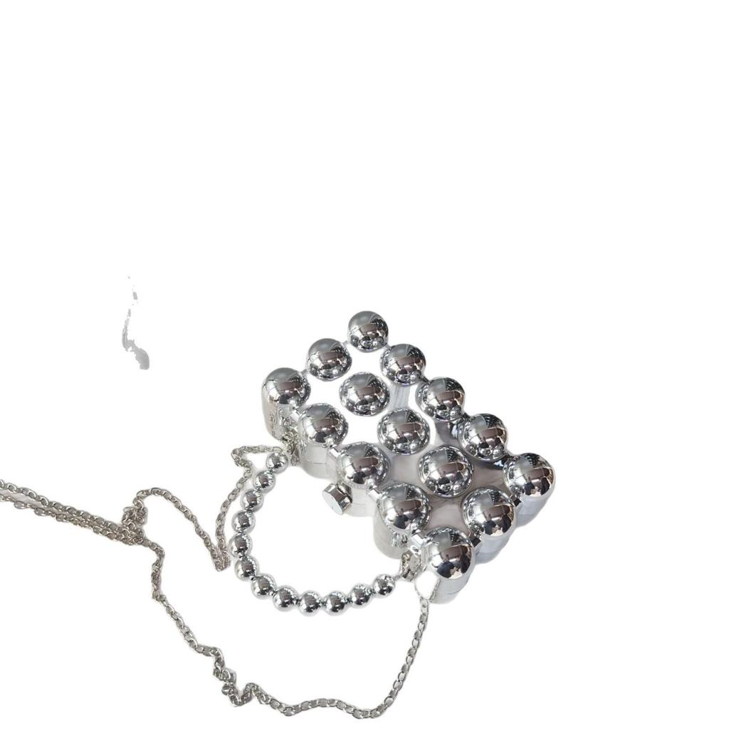 Gold Shiny Acrylic Crossbody Bag - European & American Style Candy Color Handbag