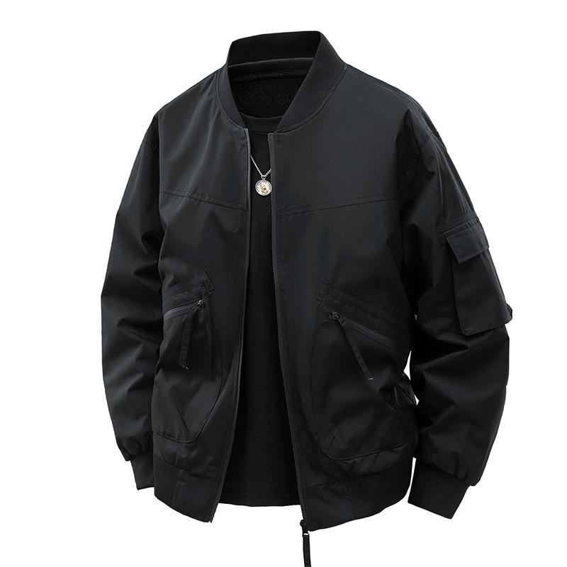 Plush Thickened Jacket for Men Spring and Autumn Loose Trend American Casual Retro Baseball Uniform Jacket for Men