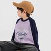Weiches Baumwoll-T-Shirt für Jungen, American Retro, Raglan, Langarm