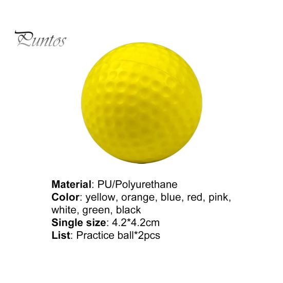Golf Ball 2Pcs Balls Elastic High Visibility Eco-friendly Safety Sport Samp Outdoor Practice Children Toys for