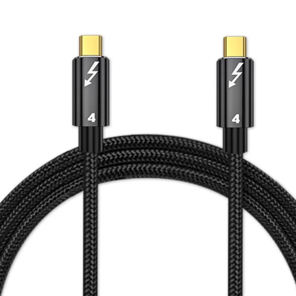 

Thunderbolt 4/3 Cable USB4.0 40Gbps USB C to Type C PD 100W 5A 8K@60Hz Fast Charging Data Transfer USB-C Cable for Macbook Pro 0.3m чёрный