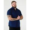 Duke Mens D555 James Oxford Kingsize Short-Sleeved Shirt