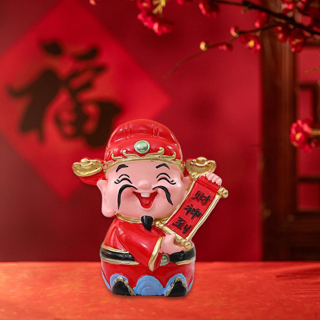 Chinese Year Wealth s Resin Figurine Mythological 2.8inch Tall