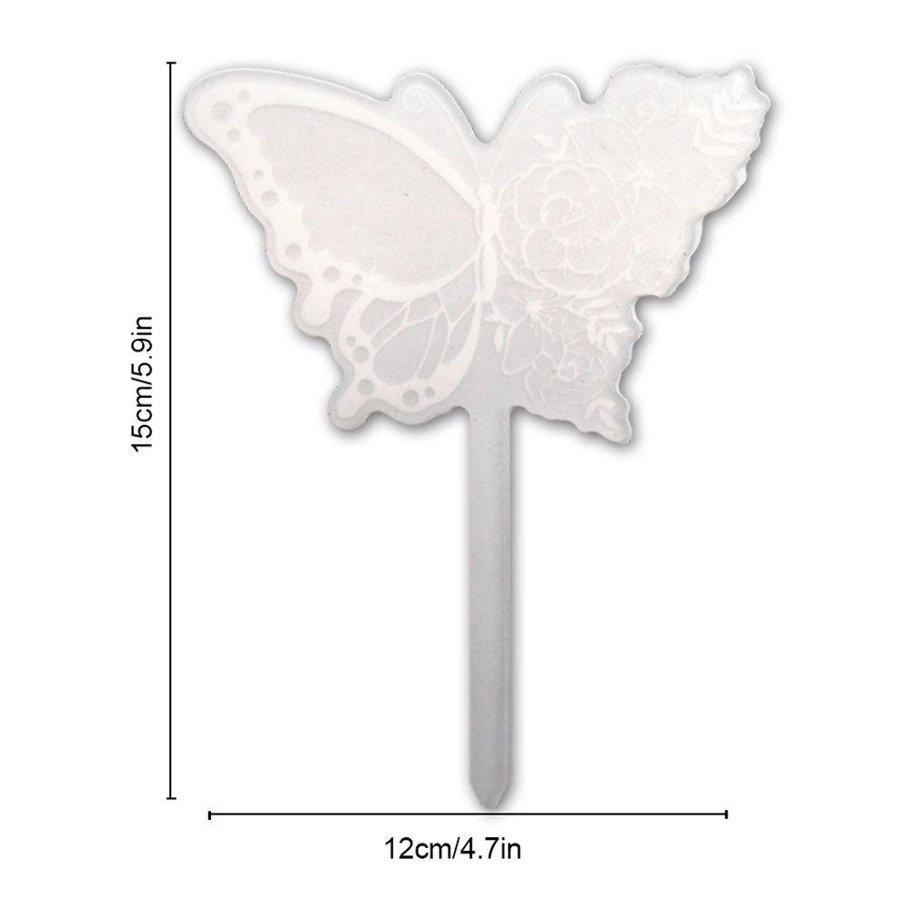 Transparent Acrylic Plant Tags Garden Yard Nursery Flower Pot Seed Varieties Tagging Marker DIY Garden Labels Plants Sign