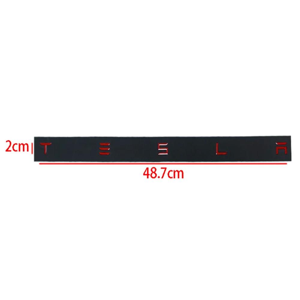Metal Car Front Hood Rear Trunk Badge Sticker Decoration for Tesla Model 3 S X Y Roadster Auto Emblem Exterior Decal Accessories