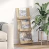 Magazine Rack Sonoma Oak Finish 43 x 11 x 102 cm Engineered Wood
