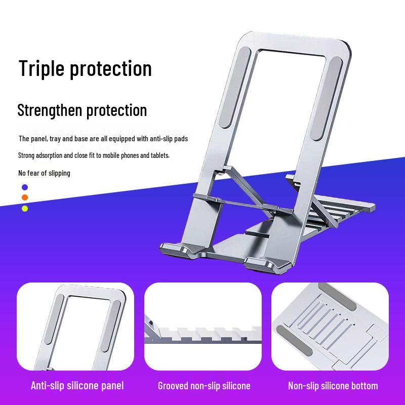 Aluminum Alloy Foldable Phone & Tablet Stand for Desktop Streaming