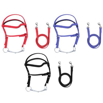 Horse Bridle Rein Nylon Stylish Adjustable Horse Bridle Headstall Equestrian Rein