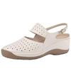 Soft Leather Upper Open-toe Shoes - New Round-toe Large-size Women's Style