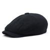 Oohmy-Women's Cotton and Linen Beret, Newsboy Cap, Vintage, Y2K, Breathable, Summer, Spring, Autumn Hat, Korean Style, Brand