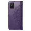 For Motorola Edge 30 Neo 5G/Edge 30 Lite 5G Wallet Stand Phone Cover Embossed Mandala Pattern PU Leather Flip Phone Case