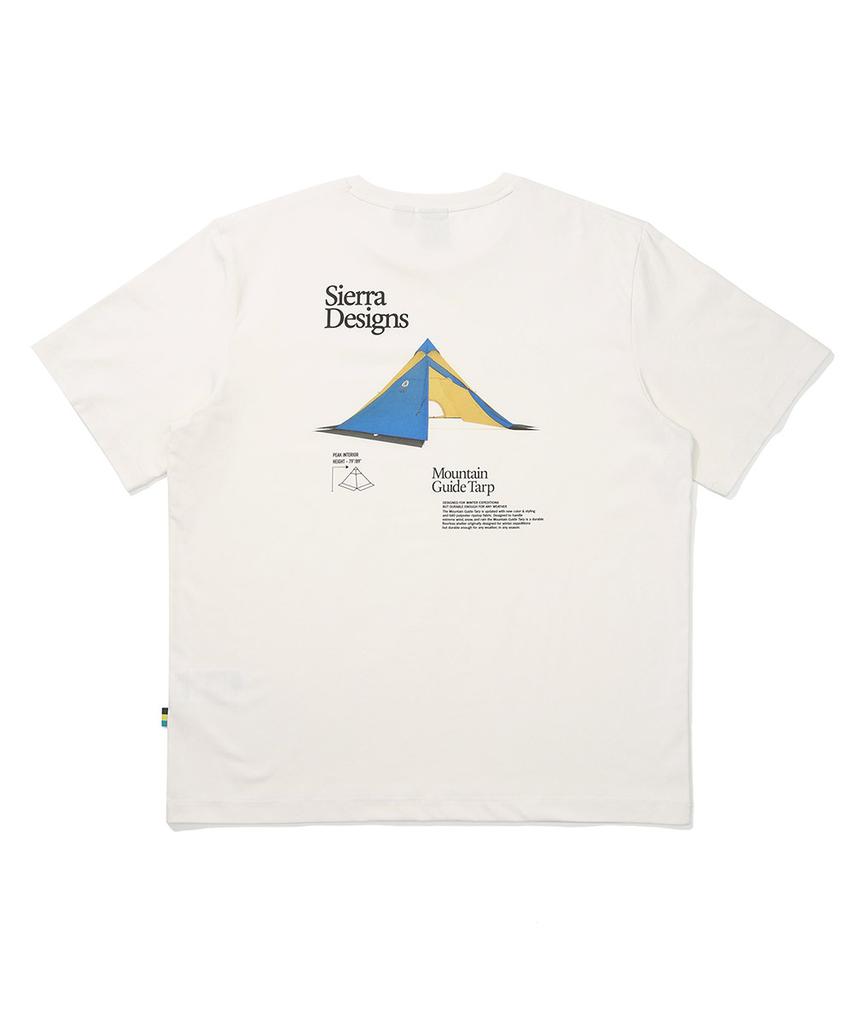 SIERRA DESIGNS Mountain Guide Tarp Chill-Lite Short Sleeve T-Shirt Ivory