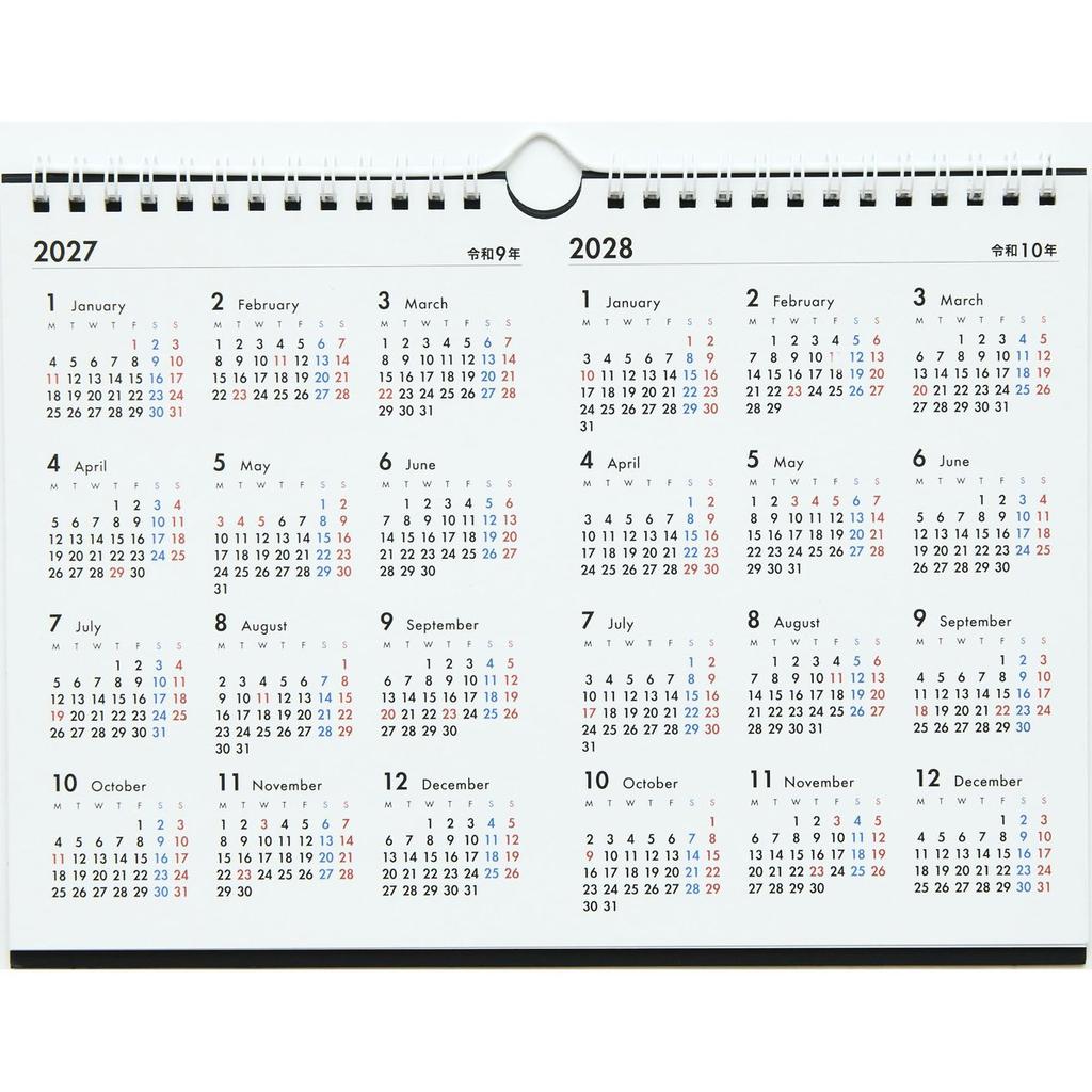 Takahashi Shoten 2027 Eco-Friendly B5 Calendar Wall and Desktop Dual-Use E112