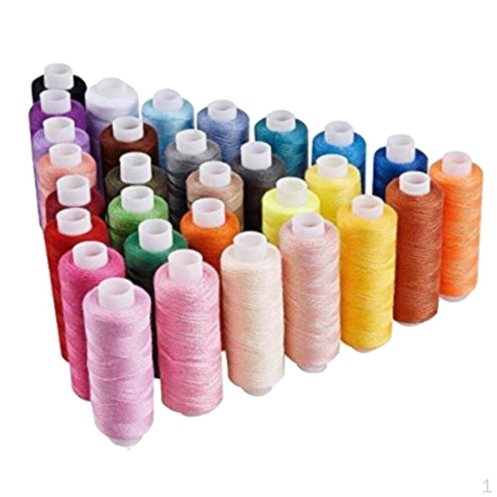 30pc DIY Sewing Overlocking Polyester Threads for Machines/Hand Stitching