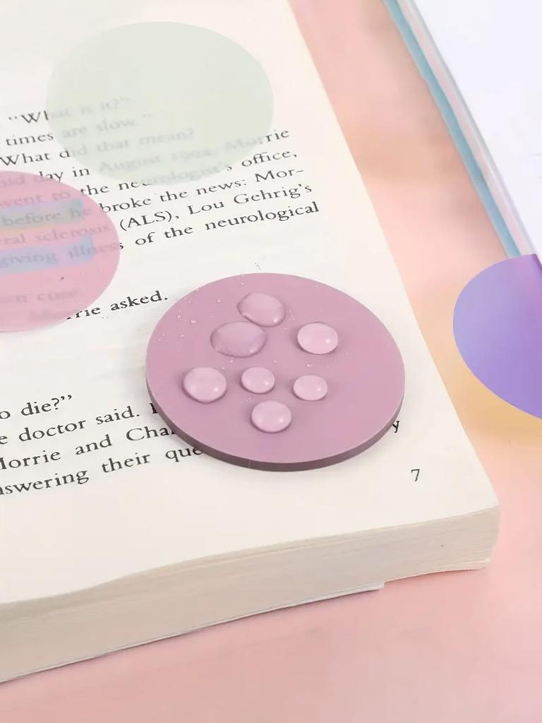 160pcs Heart-Shaped Transparent Waterproof Stickers, Semi-Transparent Bookmarks, Index Stickers, Reusable Stickers