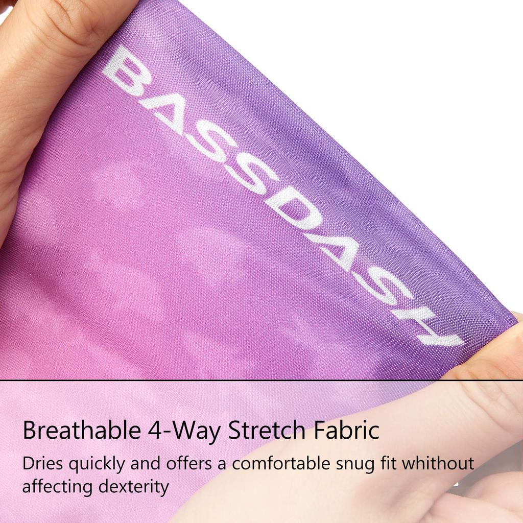 Bassdash Fishing UPF UV Sun Quick Finger Women's Gloves, 50+ Protection, Protection, Drying, 3/4