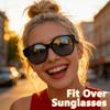 Fit Over Glasses Sunglasses for Women Polarized, Trendy Sunglasses Wear Over Glasses, UV Protection T03