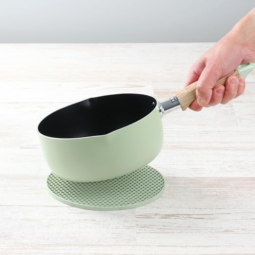 Pearl Metal Silicone Pot Holder with Bottle Opener, Green, Natural Cook Pure, HC-133