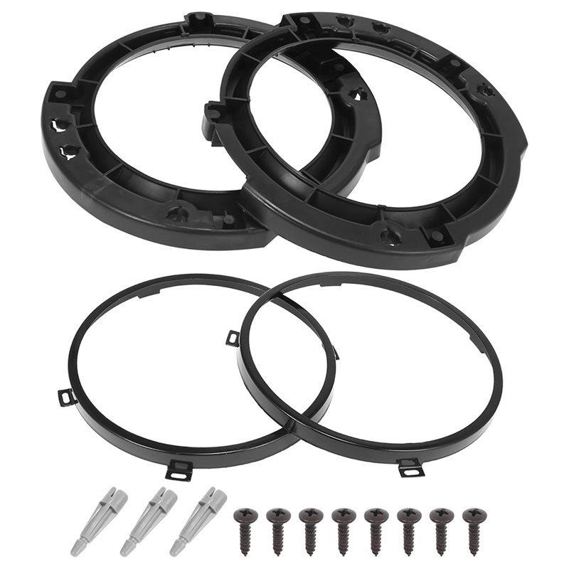 Round Headlight Mounting Retaining Bracket Ring Set For Jeep Wrangler JK 2007-2017 Headlight Brackets
