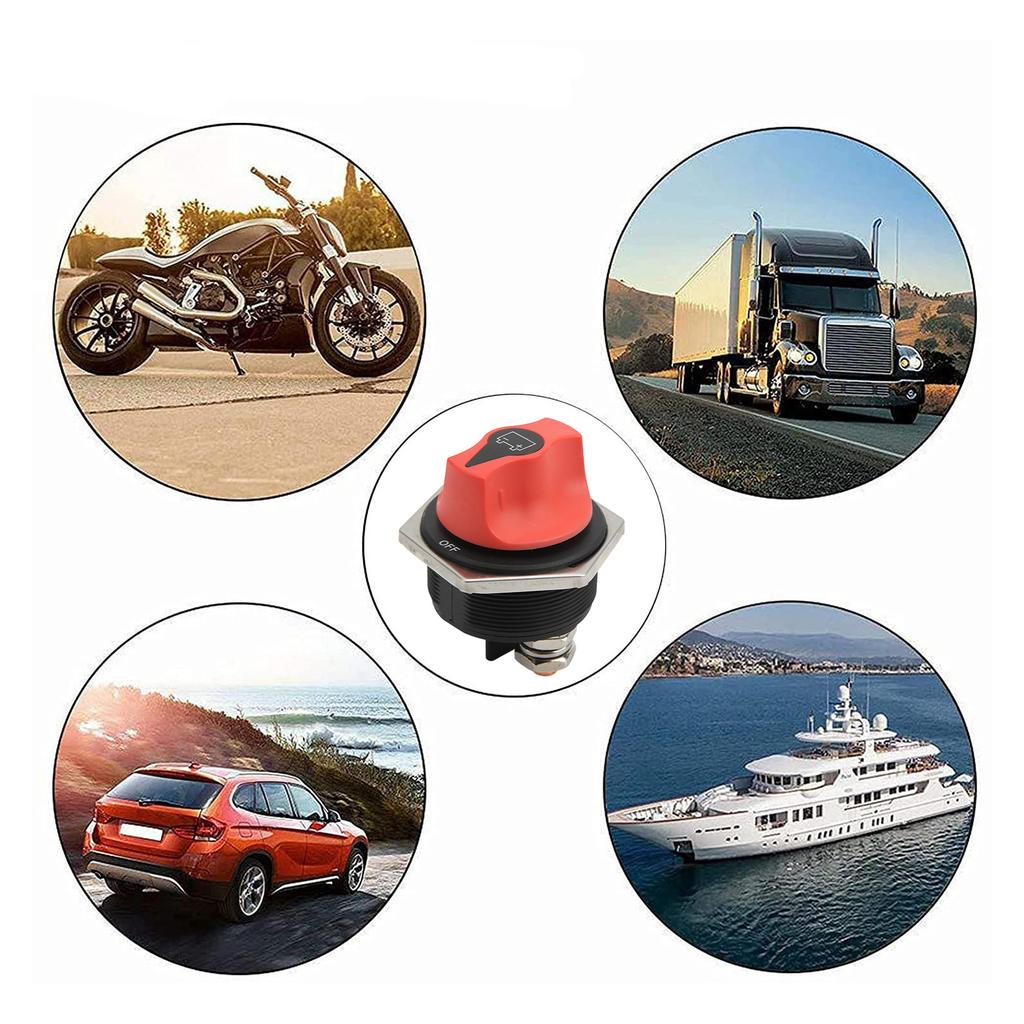 RV Battery Disconnect Switch Isolator DC 300A Battery Power Cut Off Master Switch for Car Boat