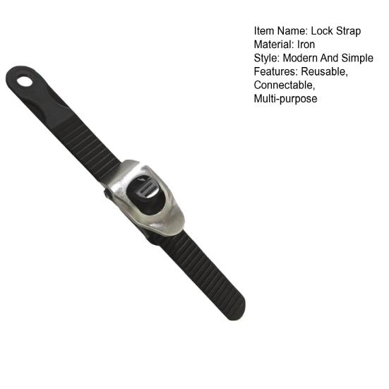 Heavy-Duty Grip Lock Strap Reusable Connectable Multi-purpose Ratchet Strap Adjustable Metal Ratchet Buckle Locking Fixing Strap