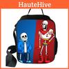 Spacious Undertale Insulated Lunch Bag With Adjustable Shoulder Strap For Students