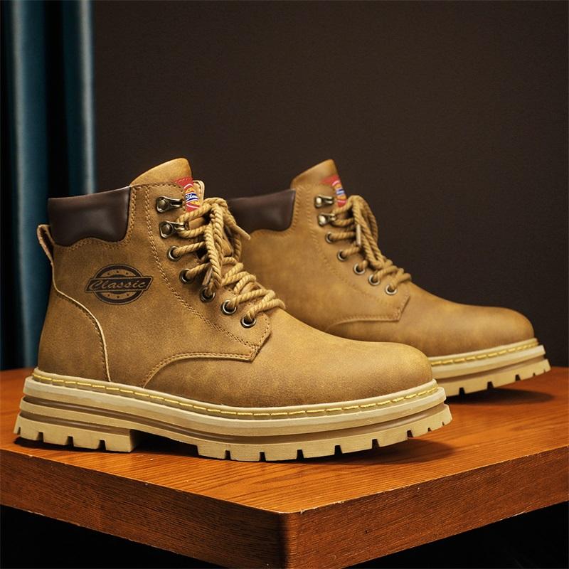 Autumn Winter Men Boots Waterproof Outdoor Ankle Boots For Men Tooling Boots