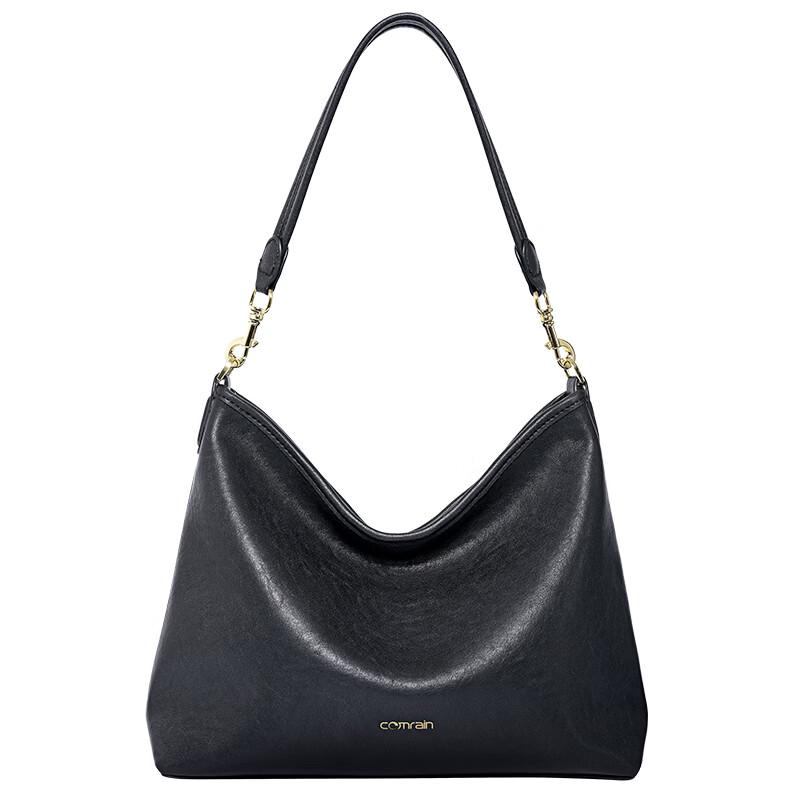 COMRAIN Women's Leather Hobo Shoulder Bag