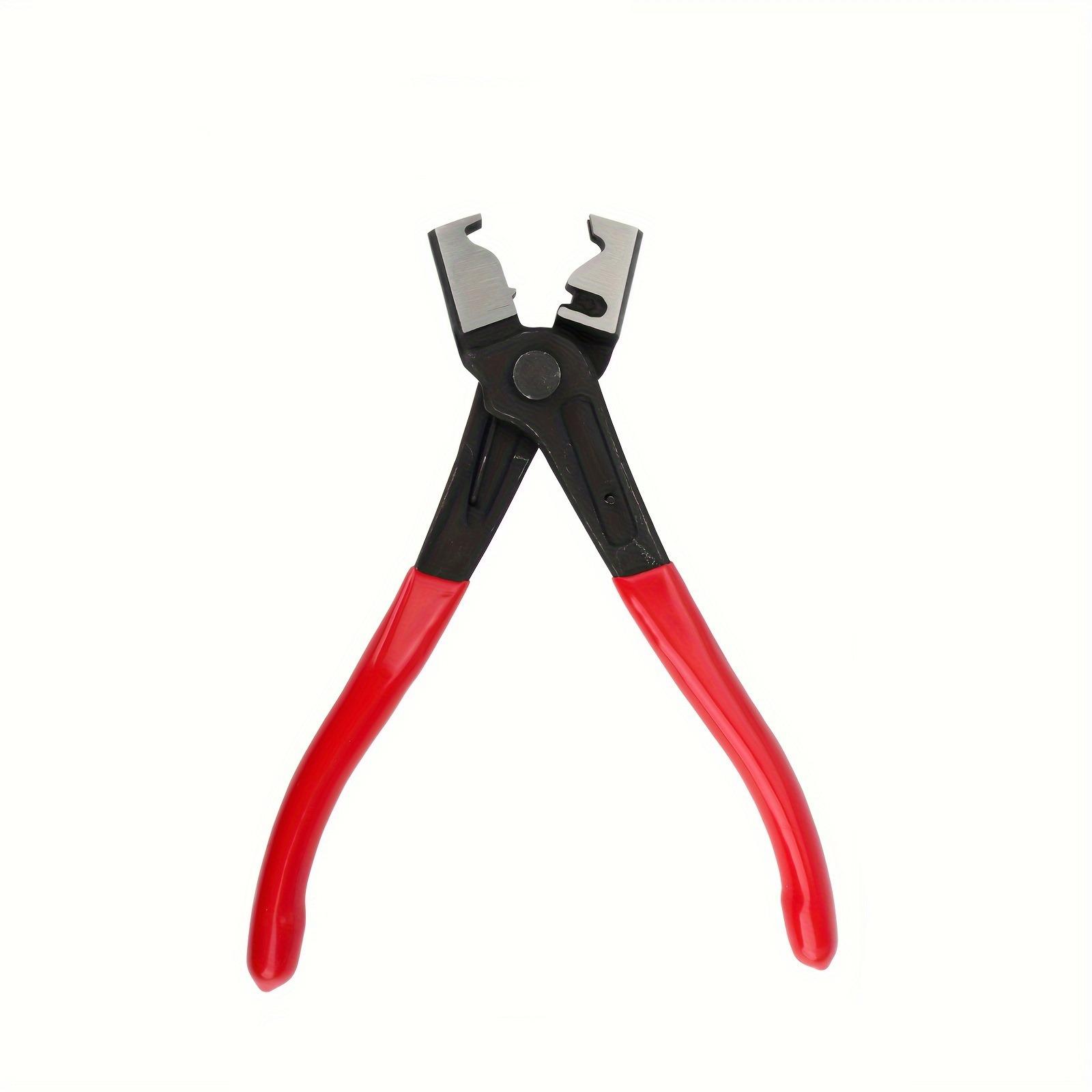 

Hose Clamp Pliers, Heavy Duty Auto Clip Removal Tool for Car AC Repair & Motorcycle, R Type Handheld with Vise Pipe Clamp Kit