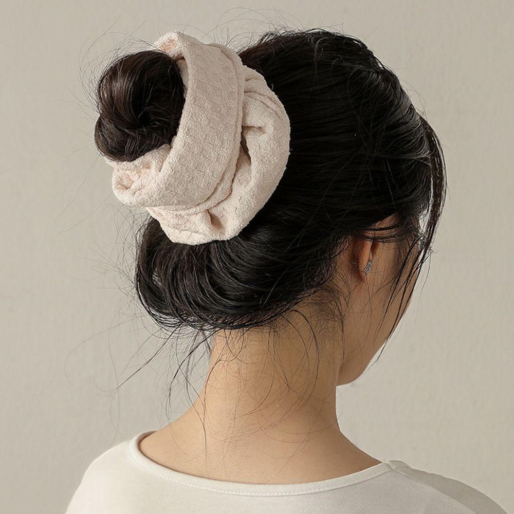 Autum Winter Hair-drying Scrunchies Oversized Sweet Head Bands Quick -Dry Hair Wrap Girls Women