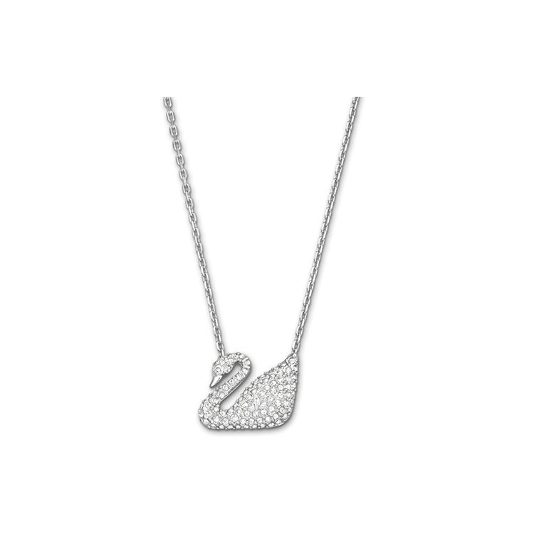 Swarovski Swan Series Sparkling Swan Pendant Necklace Women necklace White 5007735 Box (Random Color)