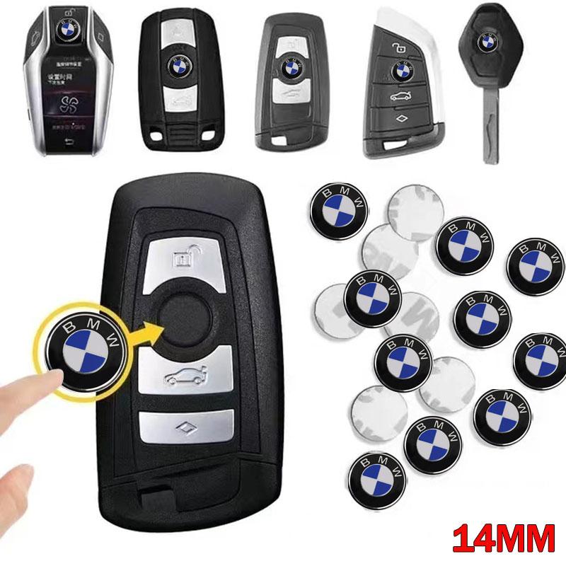 FA45/10Pcs 11mm 14mm Car Key Emblem Stickers Auto Door Keyhole Logo Decals For BMW E46 E90 E60 F30 F10 E39 E36 G20 G30 E92 X5 E30
