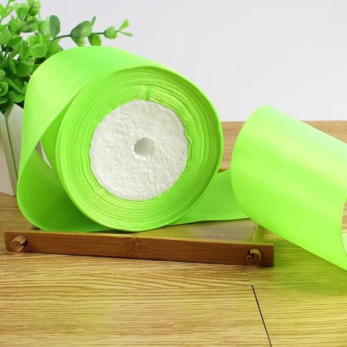 25Yards/roll 75mm Single Face Satin Ribbon Webbing Decoration Gift Christmas Ribbons Table and Chair Backrest DIY Decoration Bow