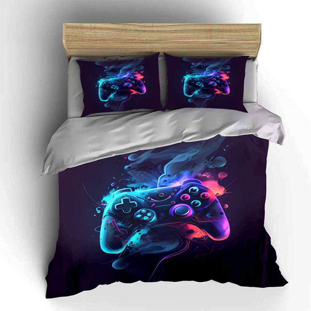 "Gaming Controller Bedding Set" Bedding Duvet Cover Set Duvet Cover Pillowcases (1 * Duvet Cover 2 * Pillowcases, Without Duvet Insert)