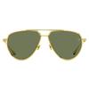 VAlentino Unisex TitAnium Pilot SunglAsses 59mm Vls 133 A Gold