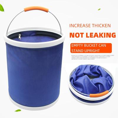 Seau Pliant Épais en Toile Seau de Pêche Seau de Nettoyage pour Lavage de Voiture 13L