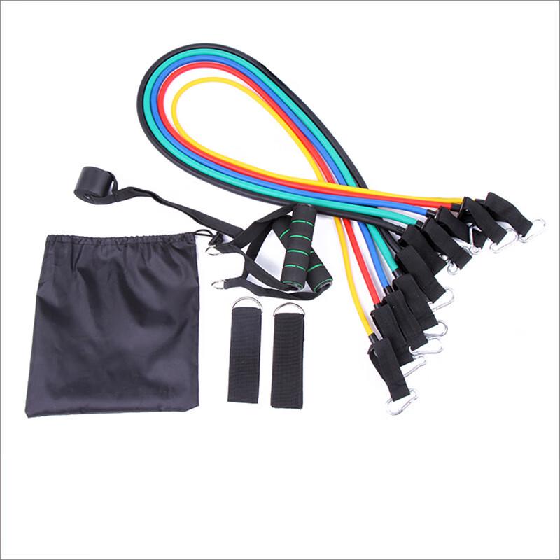 YTYIN 11-Piece Latex Resistance Band Set