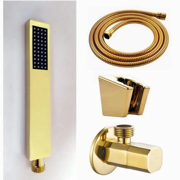 Hand Shower,Hand Held Shower Head Bathroom Faucet Accessories Products Surface Brass Gold Finished Handheld Shower heads BD579