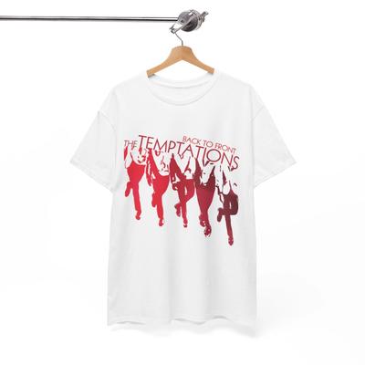 The Temptations Tshirt Vintage Concert Back To Front Graphic Unisex Heavy Cotton