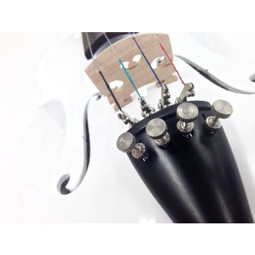 Hallstatt Violin 10-Piece Set with Instruction Book & DVD, V-12/WH, White