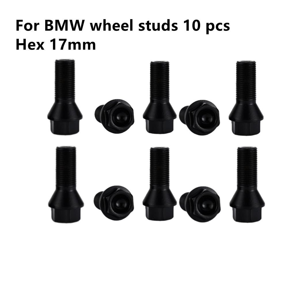 lug bolts For BMW 36136781150(M12*1.5),36136781151(M14*1.25),36136781152(M14*1.5),hex 17mm BMW  Wheel Nuts