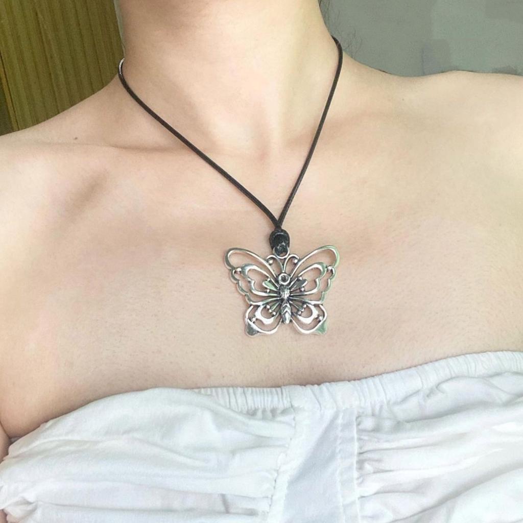 Butterfly Necklace Sweet Cool Women Necklaces Butterflies Pendant Clavicle Chain Girls Neck Chains Wedding Jewery Gift