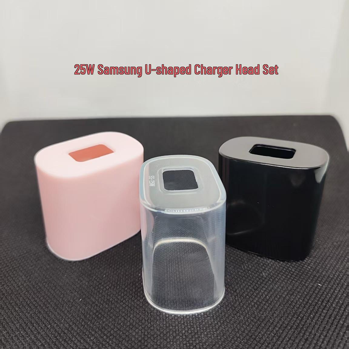 

TPU Protective Cover for Samsung 25W EU Charger: High Transparency and Anti-Yellowing Wavy cable clip прозрачный