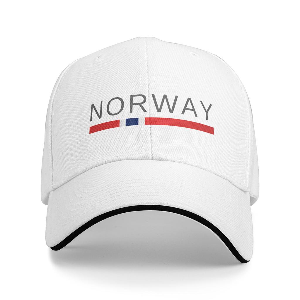 Personlig norsk stolt Norge flagga basebollkeps solskydd dam unisex justerbar pappahatt sommar snapback kepsar