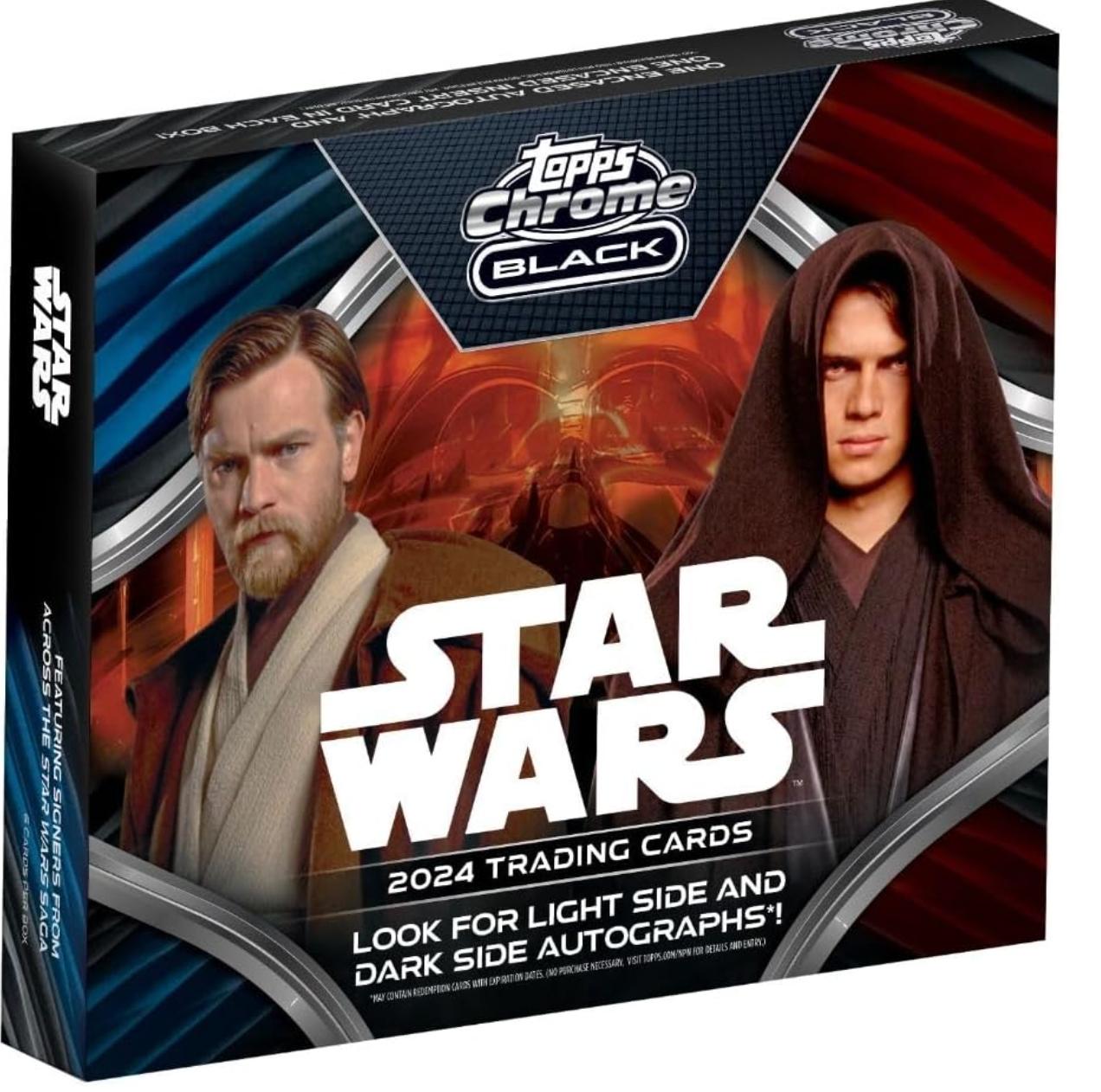 2024 Topps Star Wars Chrome Black Hobby Box - Brand Factory Sealed