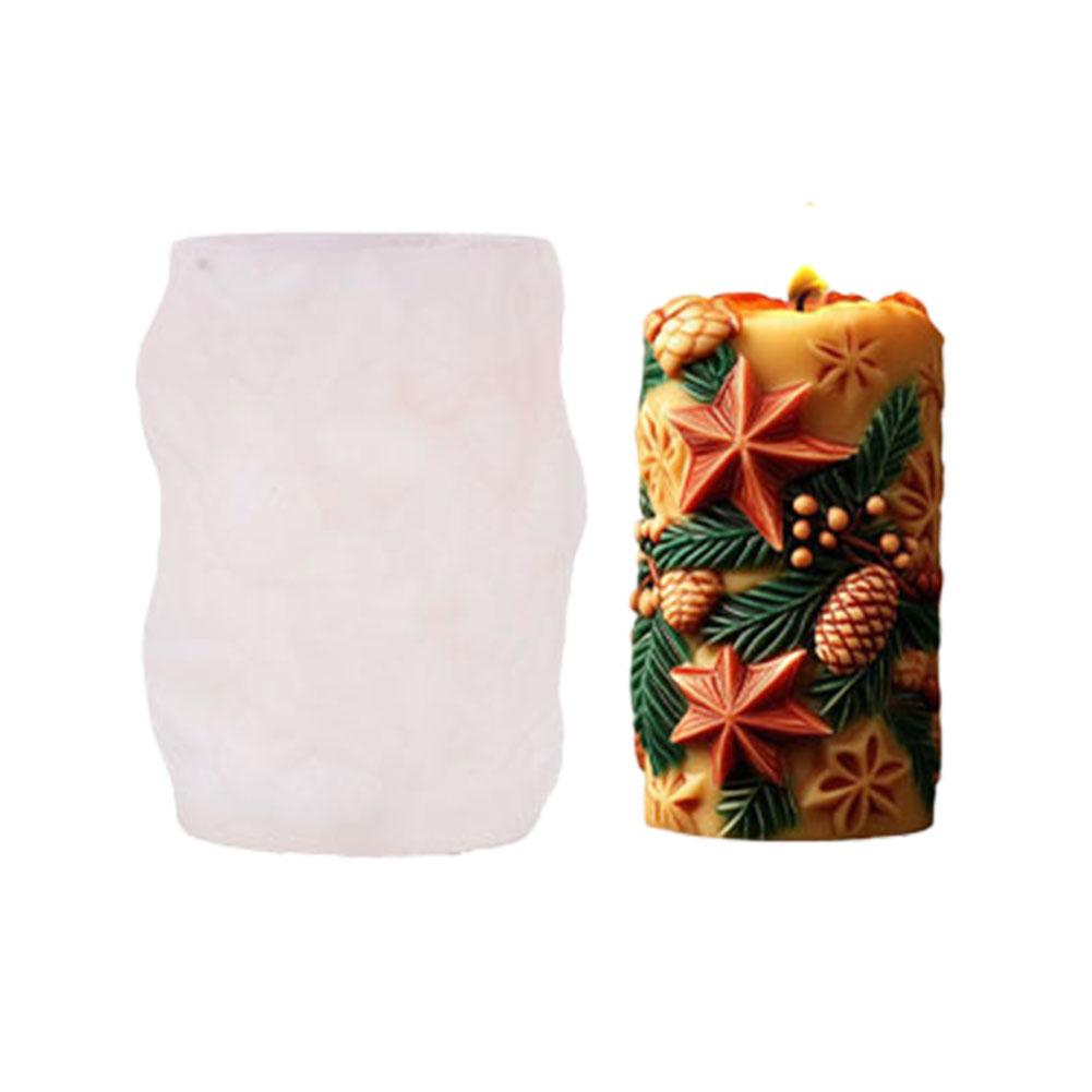 3D Christmas Tree Candle Silicone Mold DIY Christmas Candle Making Kit Handmade Soap Plaster Resin Baking Tools Holiday Gifts