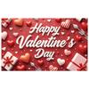 Romantic Backdrop Love-themed Valentine's Day Banner Valentine's Event Banner Polka Dot Design Love Celebration Background