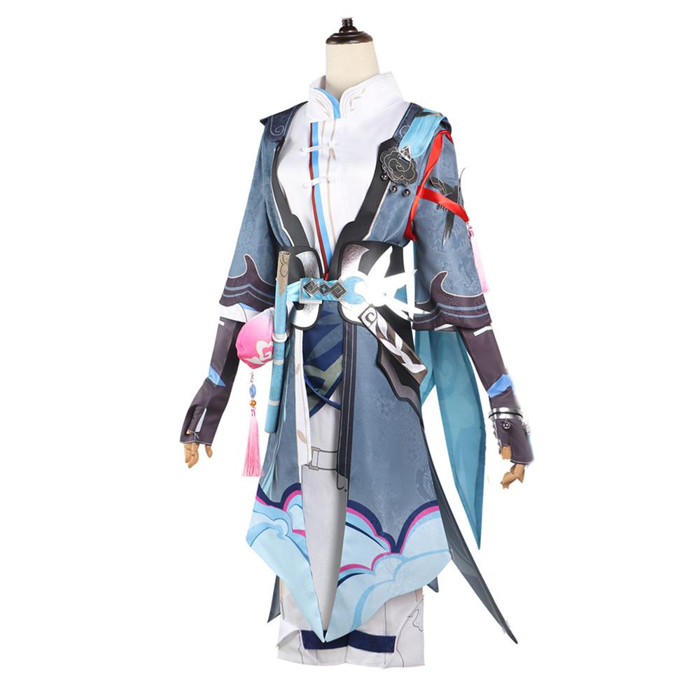 Game Honkai Star Rail Yanqing Cosplay Costume Full Set Uniform Outfit Accessories Yan Qing Halloween Party Clothes
