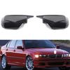 For BMW 3 Series For E46 For Sedan 1998-2005 2PCS Carbon Fiber Wing Style Car Side Mirror Cover Replacement Pair